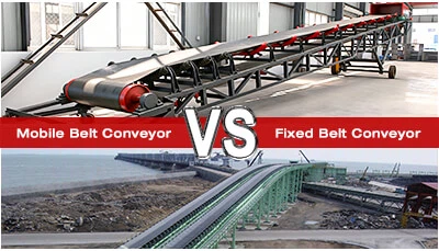 Convoyeur à bande portable VS Convoyeur à bande fixe