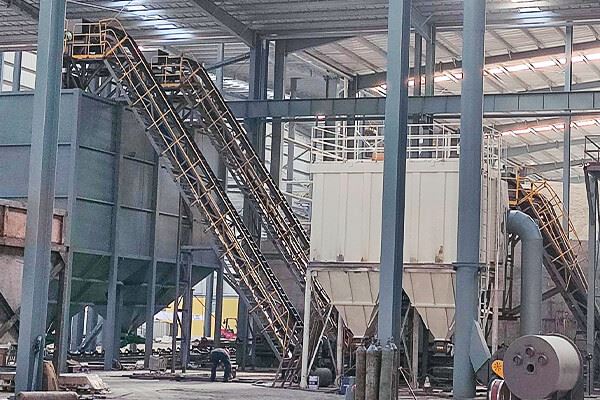Steep Incline Corrugated Sidewall Belt Conveyor For Bulk Material Handling factory